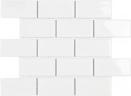 Mozaika YORK WHITE GLOSS  26.5x30.9 cm 
